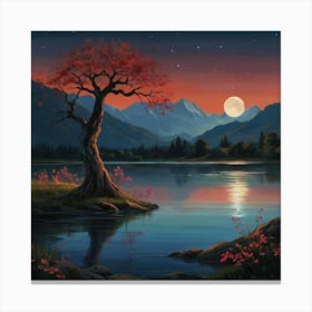 Default The Ethereal Beauty Of A Mystical Landscape Under The 2 Canvas Print