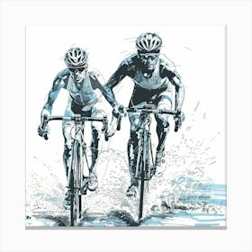 A Triathlon Event Hand Drawn Sketch Illustration 1718702200 3 Canvas Print