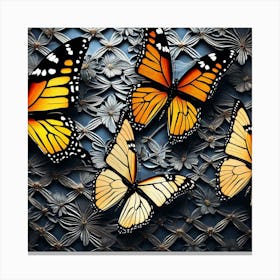 Monarch Butterflies Canvas Print