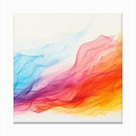 Abstract Colorful Smoke Canvas Print