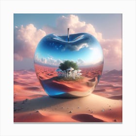 Apple In The Desert 1 Canvas Print