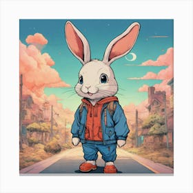 A Cute Bunny (3) Canvas Print