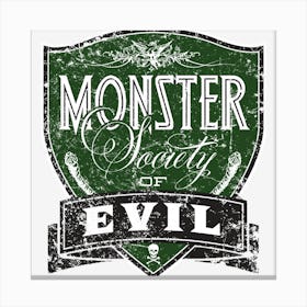 Monster Society Of Evil Canvas Print