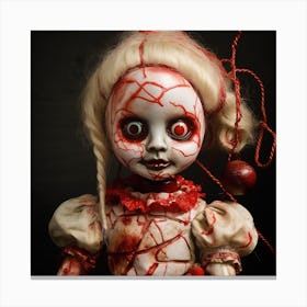 Scream Queen Doll Canvas Print