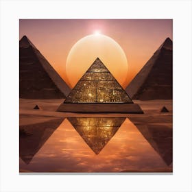 The Pyramids Of Giza Canvas Print