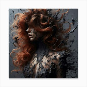 Splatter Girl Canvas Print