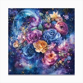 Floral Celestial Galaxy 3 Toile