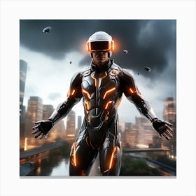 Futuristic Man 104 Canvas Print