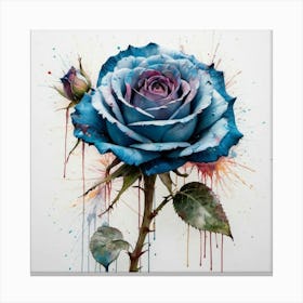 Blue Rose 10 Canvas Print