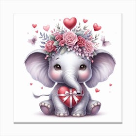 Baby Elephant 1 Canvas Print