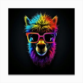 Rainbow Llama Canvas Print