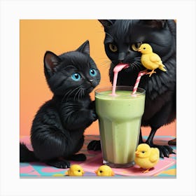 Smoothie Family Canvas Print