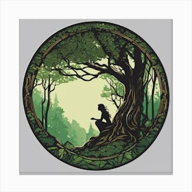 Elf In The Forest Canvas Print