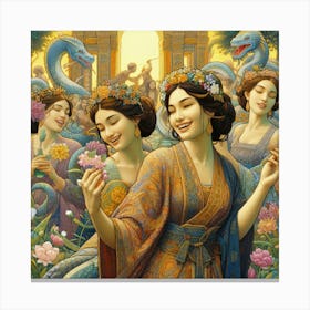 Aphrodite'S Garden Canvas Print