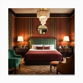 London Hotel Room Canvas Print