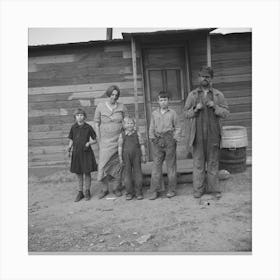 Family Of Joe Kramer, Farmer Near Williston, North Dakota By Russell Lee Canvas Print