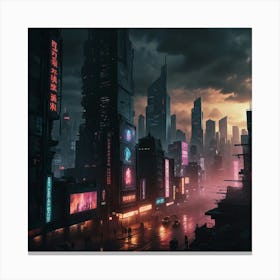 Futuristic City 62 Canvas Print
