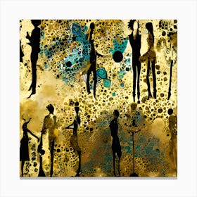 Abstract Silhouettes Canvas Print