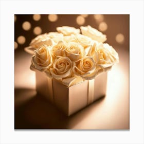 Roses In A Box Canvas Print