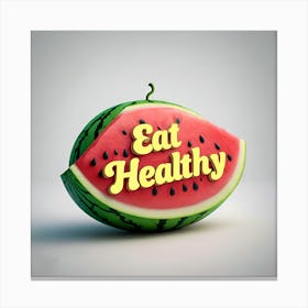 Eat Healthy 2 Canvas Print