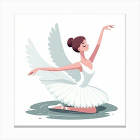 A swan ballerina 3 Canvas Print