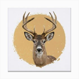 Deer Head 4 Canvas Print