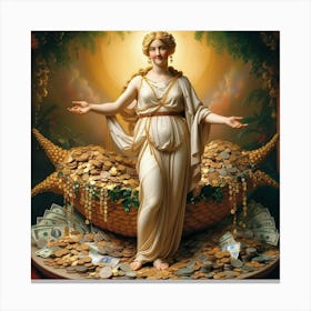 Goddess Of Money30 Canvas Print