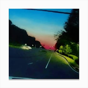 Aesthetic Evening City Canvas Print