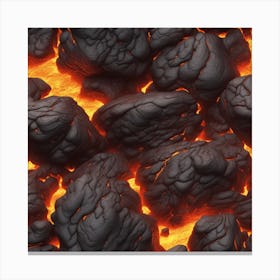 Close Up Of Lava 5 Canvas Print