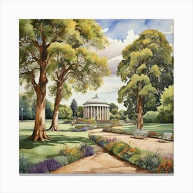 Southward Park London Parks Garden 7 Painting Art Print 1 Canvas Print