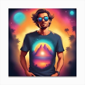 Man In Sunglasses Canvas Print