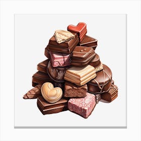 Pile Of Chocolates 1 Canvas Print