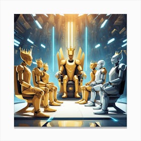 King Of The Robots Canvas Print