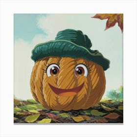 Pumpkin Hat 3 Canvas Print