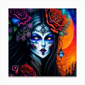 Day Of The Dead 4 Canvas Print