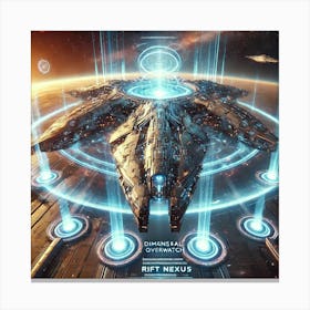 A Stunning Depiction Of The Rift Nexus, The Centra Canvas Print