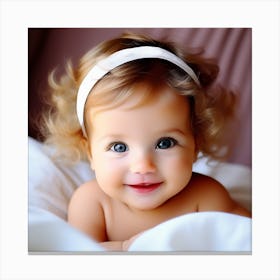 Cute Baby Girl 6 Canvas Print