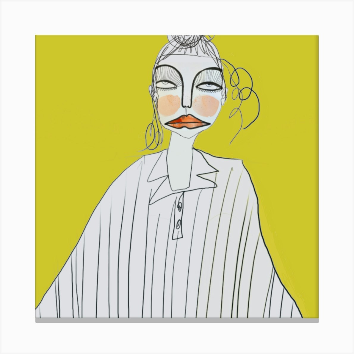 Big shrug Canvas Print by Wanderlandz