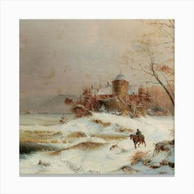 Winter Scene d Canvas Print