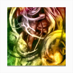 Abstract Roses Canvas Print