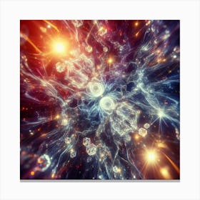 Abstract Fractal Galaxy Canvas Print