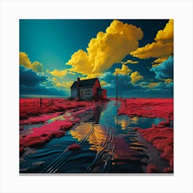 House In The Sky Canvas Print