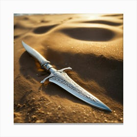 Sword In The Sand 1 Canvas Print