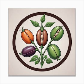 Legumes As A Logo (11) Canvas Print