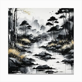 Asian Landscape Canvas Print