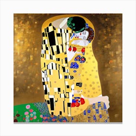 The Kiss By Gustav Klimt 1 Canvas Print