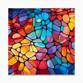 Stained Glass Background 6 Canvas Print