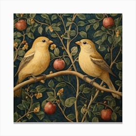 Birds In A Tree Art 1 Canvas Print