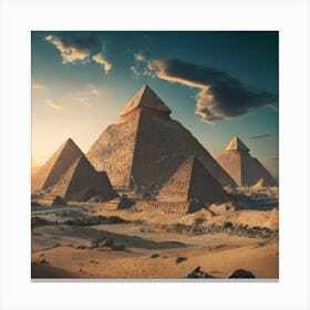 Pyramids Of Giza 8 Canvas Print
