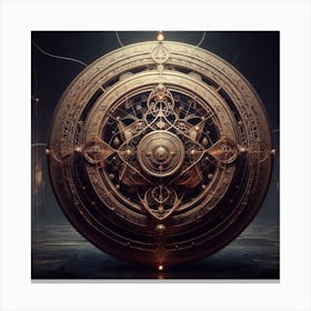 Clockwork Clock Canvas Print